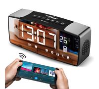 Radio reloj de 2200 mAh Bluetooth 4.2 FM, entrada auxiliar, 6 W, GreenBlue