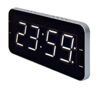 Radio Reloj Despertador ROADSTAR CLR-2615 New Slim, Plata, 2 Alarma