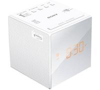 Despertador - Sony ICF-C1W, Blanco, 1 alarma, Radio AM/FM