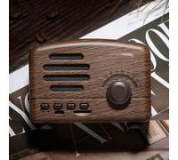 Radio retro Crystal Sound de inspiración vintage, altavoz Bluetooth portátil, diseño retro clásico para una elegancia atemporal.