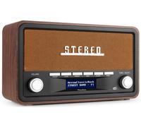 Audizio Foggia Radio Dab+ y FM, diseño Retro, Bluetooth, Altavoces estéreo incorporados, Auto scan, Alarma y Temporizador, 20 emisoras pre-sintonizadas, Display LCD, Entrada Auxiliar, Color Cobre