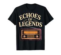 Radio Retro Ecos de Leyendas Diseño Camiseta