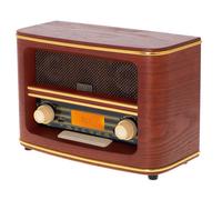 Radio retro fm bluetooth 5.0 usb y aux despertador apagado. otoño. fa