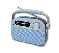 Radio sami ac/dc 3 bandas azul vintage bt/usb/micr