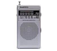 Radio SANYO KS101P Transistor Am/FM Plata. Dial con Números Grandes.