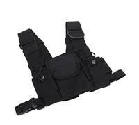 Radio Shoulder Holster, Universal Walkie Talkies Chest Bag, Radio Chest Harness Rig Holster Pack, Calidad Militar de Extinción de Incendios de Alto Grado, para Talleres de Producción Policial Sitios D