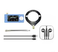 Radio SI4732 de tamaño de bolsillo con 0 5108 MHz, 1 pantalla IPS a color de 9 pulgadas, chip para AM FM SW VHF, interfaz de carga tipo C y salida de auriculares estéreo de 3 5 mm (negro)