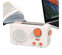 Radio Solar | Cargador Solar para Teléfono,Radio de Manivela para Exteriores con Linterna LED y Batería de 2000mAh - para Senderismo, Viajes, Apagones y Actividades al Aire