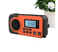 Radio Solar | Con Linterna Y Batería Externa - Radio Tiempo Compacta - Para Mujeres, Hombres, Pescadores, Viajeros, Excursionistas, Camping, Marina, Tormenta De Invierno, Trekking, Pesca Y Fallo De