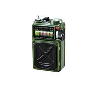 Radio Solar de Emergencia con para Exteriores, Alarma Manual para Acampar, Multibanda, Prevención de Terremotos.
