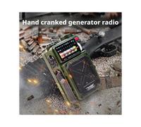 Radio Solar de Emergencia con para Exteriores, Alarma Manual para Acampar, Multibanda, Prevención de Terremotos.