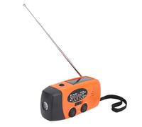 Radio Solar-Radio meteorol¨®gica de Emergencia de manivela Solar con bater¨ªa de 2000 mAh, alertas NOAA Am/FM WB, Linterna LED y Alarma SOS para Supervivencia al Aire Libre, Camping