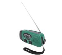 Radio Solar-Radio meteorol¨®gica de Emergencia de manivela Solar con bater¨ªa de 2000 mAh, alertas NOAA Am/FM WB, Linterna LED y Alarma SOS para Supervivencia al Aire Libre, Camping
