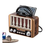 Radio Solar,Soporte para Tarjeta TF Am/FM Equipo para Exteriores,Receptor Exterior Portátil | para Escritorio De Oficina Mesita De Noche Jardín Camping Senderismo Adultos Ancianos