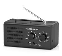 Radio Transistor Am/FM portátil con excelente recepción, Altavoz Integrado, Conector para Auriculares, Compatible con USB, Ideal para Uso en el hogar, al Aire Libre y en emergencias.(Ferroso)