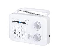 RADIO TREVI RA 7F64 PORTABLE AM/FM RADIO WHITE 0RA7F6401