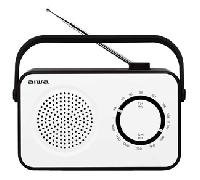 RADIO VINTAGE CON ALTAVOZ AIWA R-190BW AM/FM ALTAVOZ 4" Y JACK 3.5mm DISE??O SOFT TOUCH STYLISH COLOR R-190BW