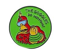 Radioactive Man The Goggles Do Nothing Wolfcastle Animated Cartoon Comedy TV Show Animation Funny Humor Joke 2.8 cm Esmalte Pin Badge, 1.1 Inches, Esmalte, Esmalte