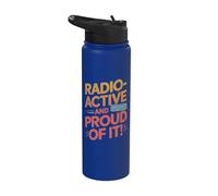 Radioactivo y orgulloso de ello Funny Ham Radio Stainless Steel Insulated Water Bottle