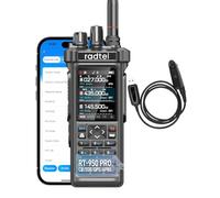Radioaficionado Radtel RT-950 Pro, GPS/APRS, walkie-Talkie de 10 W, Radio portátil de Largo Alcance, recepción Am/FM/CB/SO/OM/OL, programación de Aplicaciones Bluetooth, NOAA, analizador de Espectro