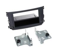 Radioblende 2-DIN mit Fach für 1-DIN Radios Smart Fortwo 451 Facelift 2010 > Schwarz