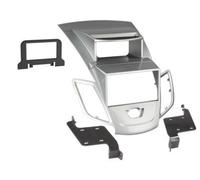 Radioblende 2-DIN Plateada Para Ford Fiesta 7 JA8 Marco De Montaje