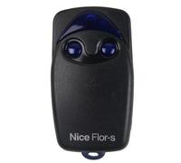 Radiocomando Flor S 2 botones - Roling Code 433 - Originalie Nice - Carcasa negra