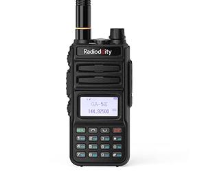 Radioddity GA-5E Walkie Talkie Professional Radio 144-146/430-440MHz, Bidirectional 5W de Largo Alcance UHF/VHF Walkie Talkie Recargable con Pantalla Sync para Actividades al Aire Libre, Camping