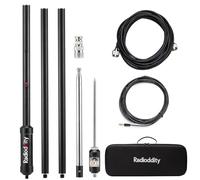 Radioddity HF-009 Antena HF portátil, antena vertical de ajuste rápido de 5-50 MHz, SWR 1.0-1.5, compatible con Xiegu G90/X6100/X6200, Radioddity QT40/QT60/QT80, para transceptores HF y radios móviles