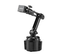 Radioddity Soporte de radio RH1, longitud y altura ajustables, seguro y estable para radio de mano, radio móvil de coche, radio bidireccional, walkie talkies