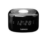 RadioDespertador FM CR12BK Pantalla LED 0.6", Función Luz Nocturna/Doble Alarma