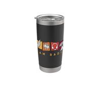Radiofrecuencia de jamón Amateur Radio Le Encanta Operar Ham Radio Vaso térmico de acero inoxidable de doble pared