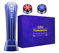 Radiofrecuencia Facial - TUMAKOU 4 en 1 EMS Microcorrientes Facial - Azul Luz Roja Terapia Masajeador Facial - Aparato Radiofrecuencia Facial - Masajeador Facial Reafirmante Antienvejecimiento