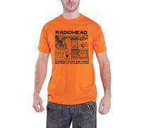 Radiohead - Camiseta Gawps para Adultos Unisex (M) (Naranja)