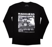 Radiohead - Gorras de hielo de manga larga para hombre, color negro, Negro, Large