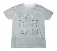 Radiohead 'Note Pad Cut-Out' (Gris) Camiseta - ¡NUEVO Y OFICIAL