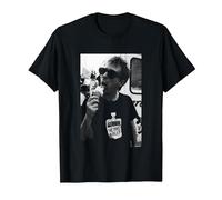 Radiohead Thom Yorke The Bends Era por Andy Willsher Camiseta, Hombre, Negro, XL
