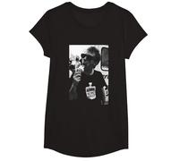 Radiohead Thom Yorke The Bends Era por Andy Willsher Camiseta, Niñas, Negro, S