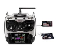 Radiolink AT9S Pro 10/12 canales 2.4GHz RC Radio Transmitter and R9DS Remote Controller Long Range Receiver for Drone/Quad/Racing Aircraft and more (Mode 2 Left Hand) Gris
