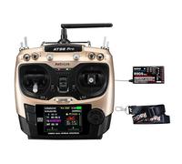 Radiolink AT9S Pro RC Transmisor y Receptor 10/12 Canales 2,4 GHz R9DS Emisora con Receptor RC para FPV Racing Drone/Quad/avión y más (Modo 2 Mano Izquierda)