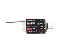 Radiolink R8FM RC Receptor 2.4 Ghz SBUS/PPM/PWM 8 Canales Largo Alcance hasta 2000m para Avión Compatible con RC6GS V3/RC4GS V3/T8FB/T8S/RC8X/T16D/T12D