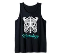 Radiología Costilla Esqueleto X-Ray Tech Medical Professional Camiseta sin Mangas