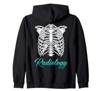 Radiología Costilla Esqueleto X-Ray Tech Medical Professional Sudadera con Capucha