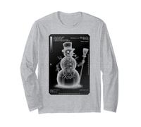 Radiología Enfermera Radiólogo Divertido Navidad Rayos X Muñeco de Nieve Manga Larga