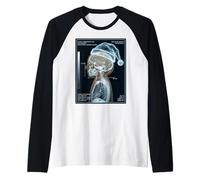 Radiología Enfermera radiólogo Divertido Navidad Xray Camiseta Manga Raglan