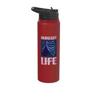 Radiología Life X-Ray Rad Tech Técnico en radiología Stainless Steel Insulated Water Bottle