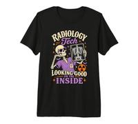 Radiology Tech Halloween luciendo Bien por Dentro Camiseta Premium