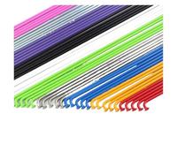 Radios de bicicleta 14 g, piezas, alambre acero 45 mm, plateado y negro, radios curvos 268 280 con sombrero hierro(Sky blue 32Pcs)