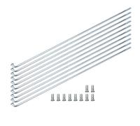 VGEBY 10 radios de bicicleta 80-310 mm, acero inoxidable duradero, grosor 13G, 2,2 mm, accesorios de bicicleta (80 mm)