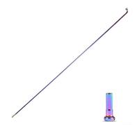 Radios de bicicleta de acero inoxidable de color liso para bicicleta de carretera rosca de 2 0 mm de diámetro 257 293 mm de longitud compatible con llave de radios 3 2 3 3 (293 mm)